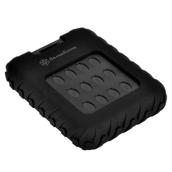 Silver Stone Technologies MMS01B Military Grade Waterproof 2.5 in. SATA USB3.0 Enclosure, Silverstone, Mfr#: MMS01B